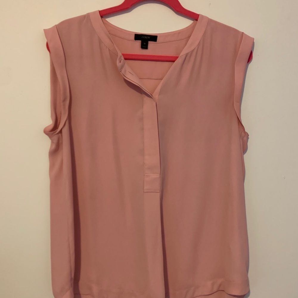 J Crew Sleeveless Popover Shirt